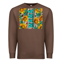 Chestnut mama wıth sunflowers and gemstone Premium Sweatshirt - Artiststas