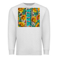 Oatmeal Heather mama wıth sunflowers and gemstone Premium Sweatshirt - Artiststas