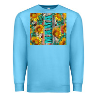 Ocean Blue mama wıth sunflowers and gemstone Premium Sweatshirt - Artiststas
