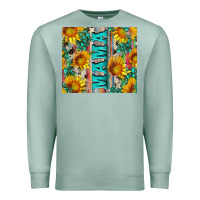 Seafoam mama wıth sunflowers and gemstone Premium Sweatshirt - Artiststas