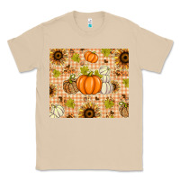 Fall Pumpkins And Sunflowers With Leopard Classic Tee | Teevron
