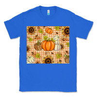 True Royal Fall Pumpkins and Sunflowers with Leopard Classic Tee - texasbilliewilder