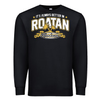Black Roatan Honduras Souvenir Roatan Gift Travel Premium Sweatshirt - trangStudio