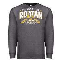 Charcoal Heather Roatan Honduras Souvenir Roatan Gift Travel Premium Sweatshirt - trangStudio