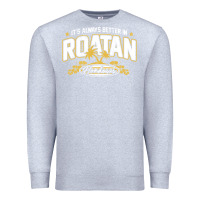 Heather Grey Roatan Honduras Souvenir Roatan Gift Travel Premium Sweatshirt - trangStudio