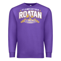 Purple Roatan Honduras Souvenir Roatan Gift Travel Premium Sweatshirt - trangStudio