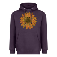 Plum sunflower Heavyweight Hoodie - Artiststas