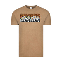 Vintage Coffee cowhide leopard daisies Vintage Tee - TumblerDesignByShophia