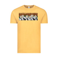 Vintage Mustard cowhide leopard daisies Vintage Tee - TumblerDesignByShophia
