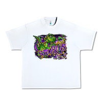 White mardi saurus rex Urban Heavy Tee - CowGirlArtShop