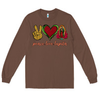 Chestnut Peace Love Lupita Long Sleeve Tee - Jasminsmagicworld