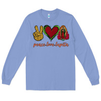 Colony Blue Peace Love Lupita Long Sleeve Tee - Jasminsmagicworld