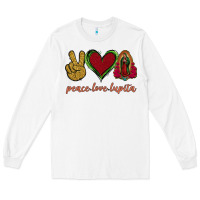 White Peace Love Lupita Long Sleeve Tee - Jasminsmagicworld