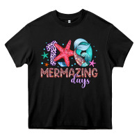 Black 100 mermazing days Heavy Core Tee - Artiststas