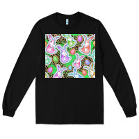 Black Easter bunny and egg Long Sleeve Tee - CowGirlArtShop