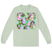 Matcha Easter bunny and egg Long Sleeve Tee - CowGirlArtShop