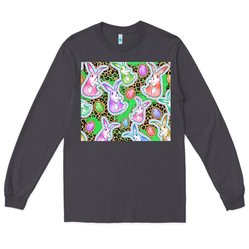 Easter Bunny And Egg Long Sleeve Tee by CowGirlArtShop | Teevron