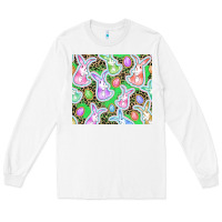 White Easter bunny and egg Long Sleeve Tee - CowGirlArtShop