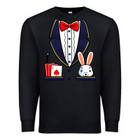 Black magician costume halloween magic show men women kids boys Premium Sweatshirt - trangStudio