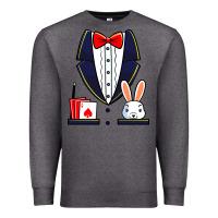 Charcoal Heather magician costume halloween magic show men women kids boys Premium Sweatshirt - trangStudio