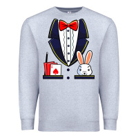 Heather Grey magician costume halloween magic show men women kids boys Premium Sweatshirt - trangStudio