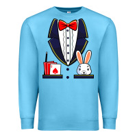 Ocean Blue magician costume halloween magic show men women kids boys Premium Sweatshirt - trangStudio