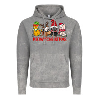 Meowy Christmas Vintage Hoodie | Teevron