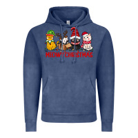 Vintage Denim meowy christmas Vintage Hoodie - CowGirlArtShop