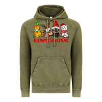 Vintage Olive meowy christmas Vintage Hoodie - CowGirlArtShop