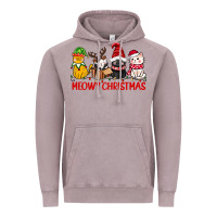 Vintage Zinc meowy christmas Vintage Hoodie - CowGirlArtShop