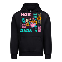 Black mom mama mommy with hearts Urban Hoodie - AdoDesignShop
