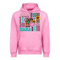 Fuchsia Pink mom mama mommy with hearts Urban Hoodie - AdoDesignShop