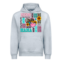 Heather Grey mom mama mommy with hearts Urban Hoodie - AdoDesignShop