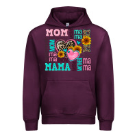 Mauve Wine mom mama mommy with hearts Urban Hoodie - AdoDesignShop
