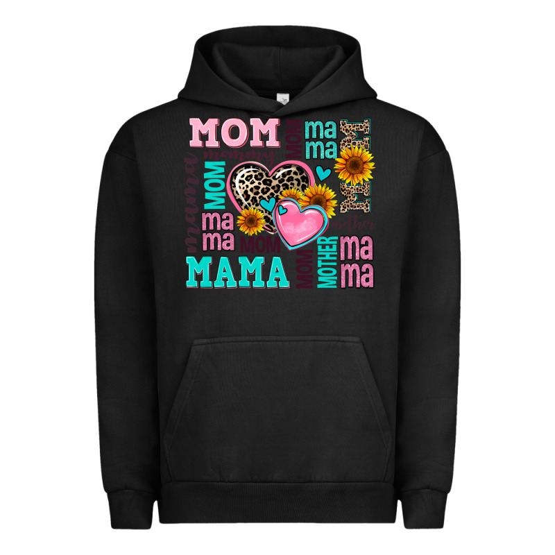 Mom Mama Mommy With Hearts Urban Hoodie by AdoDesignShop | Teevron