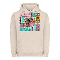Pigment French Oak mom mama mommy with hearts Urban Hoodie - AdoDesignShop