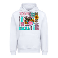 White mom mama mommy with hearts Urban Hoodie - AdoDesignShop