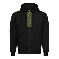 Black zebra Zipper Hoodie - LillyAllenDesigns