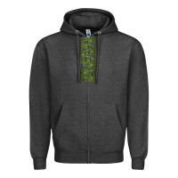Charcoal Heather zebra Zipper Hoodie - LillyAllenDesigns