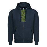 Navy zebra Zipper Hoodie - LillyAllenDesigns
