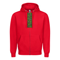 Red zebra Zipper Hoodie - LillyAllenDesigns