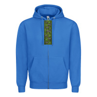 True Royal zebra Zipper Hoodie - LillyAllenDesigns