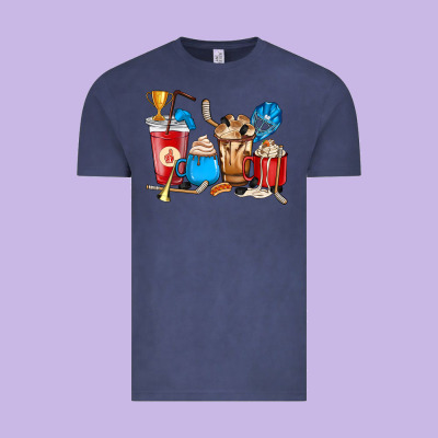 Hockey Coffee Cups Vintage Tee Designed By Howdyjamesfarm