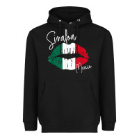 Black GGT Travel Souvenir Style SINALOA MX Flag Lips Heavyweight Hoodie - trangStudio