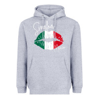 Heather Grey GGT Travel Souvenir Style SINALOA MX Flag Lips Heavyweight Hoodie - trangStudio
