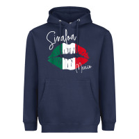 Navy GGT Travel Souvenir Style SINALOA MX Flag Lips Heavyweight Hoodie - trangStudio