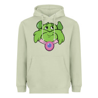 Matcha Candy Land Halloween Plumpy Big Face Heavyweight Hoodie - trangStudio