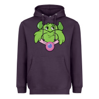 Plum Candy Land Halloween Plumpy Big Face Heavyweight Hoodie - trangStudio