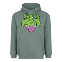 Sage Candy Land Halloween Plumpy Big Face Heavyweight Hoodie - trangStudio