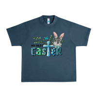 Midnight Navy My First Easter Bunny Boy Urban Heavy Tee - RanaPortraitStore